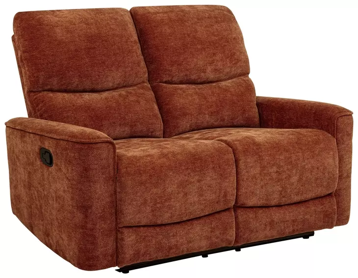 Navarro Burnt Orange 57" Motion Loveseat