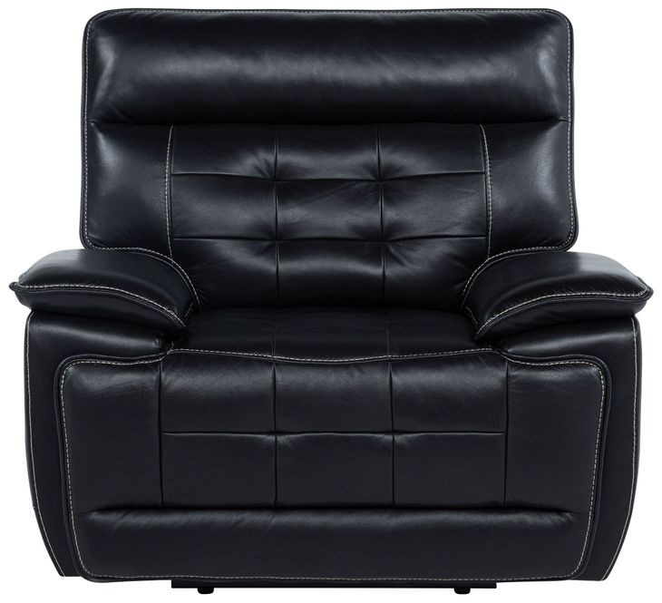 Hewitt Black Power Recliner with USB Charging