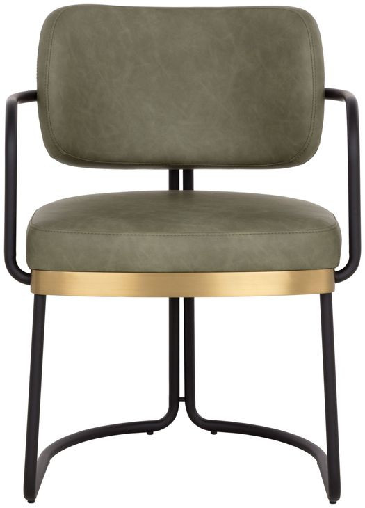 Jalen Ivanhoe Pine Upholstered Dining Arm Chair