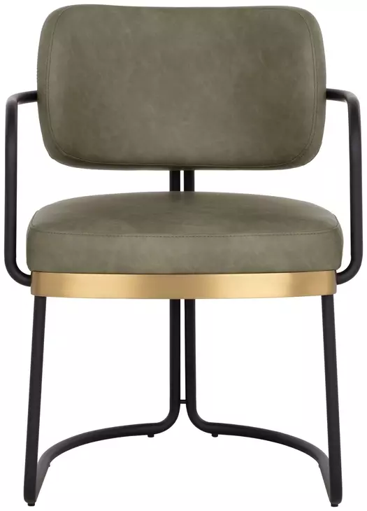 Jalen Ivanhoe Pine Upholstered Dining Arm Chair