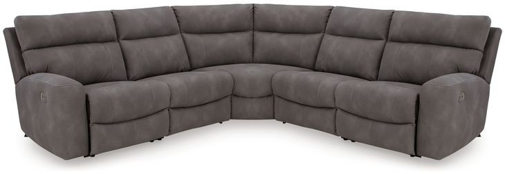 Next-Gen DuraPella Slate 5 Piece Modular Power Reclining Sectional with USB Charging