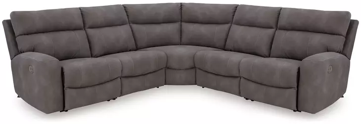 Next-Gen DuraPella Slate 5 Piece Modular Power Reclining Sectional with USB Charging