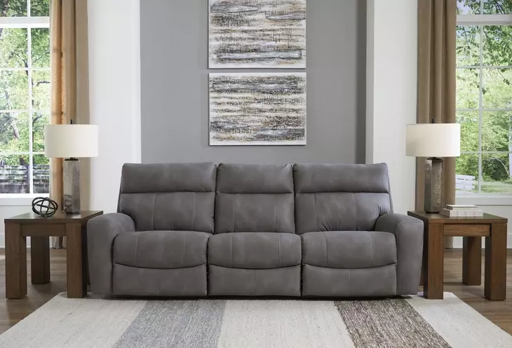 Next Gen Durapella Slate 3 Piece Modular Zero Gravity Power Reclining Sectional with USB Charging