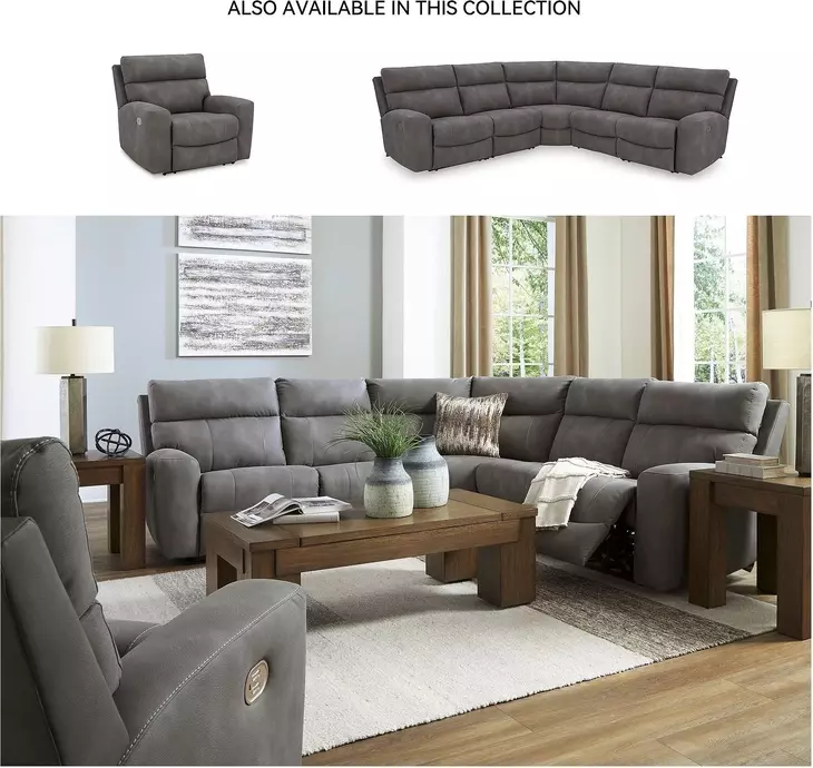 Next-Gen DuraPella Slate Performance Fabric Power Recliner