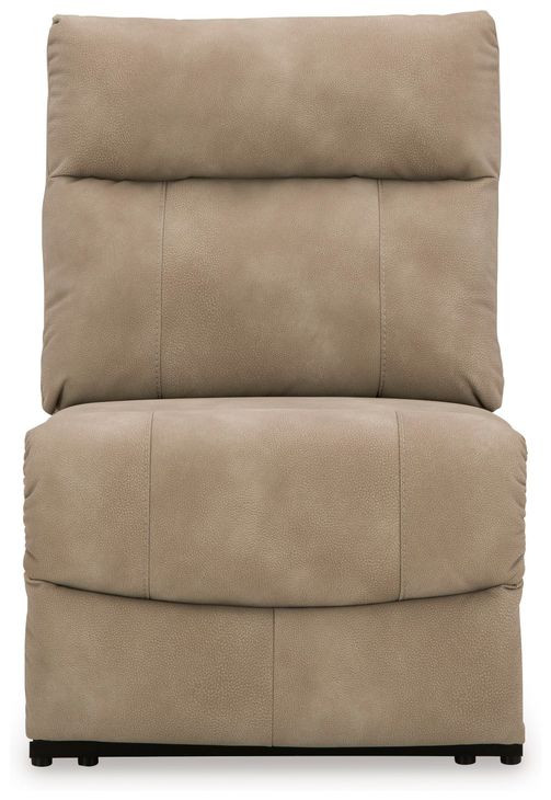 Next Gen Durapella Sand 4 Piece Modular Zero Gravity Power Reclining Sectional with Power Headrest and USB Charging