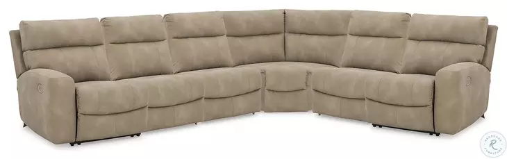 Next-Gen DuraPella Sand 6 Piece Power Reclining Sectional