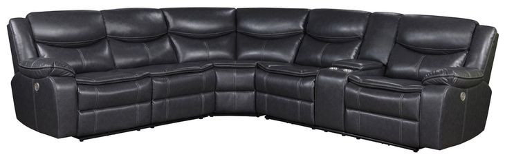 Sycamore Dark Gray 3 Piece Power Reclining Sectional