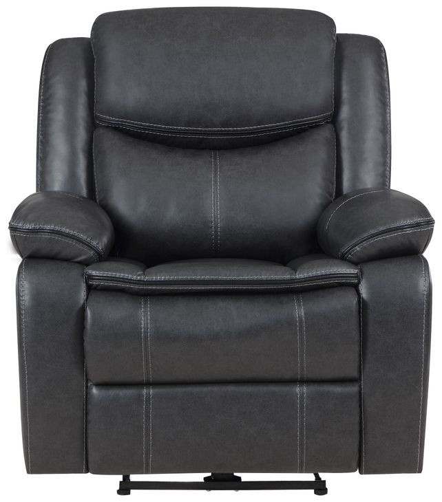 Sycamore Dark Gray Power Recliner