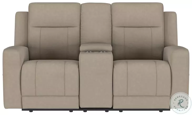 Brentwood Taupe Chenille Reclining 71" Loveseat
