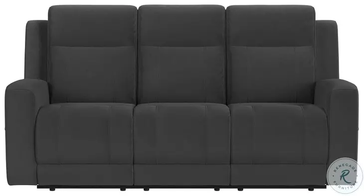 Brentwood Dark Charcoal 80" Reclining Sofa