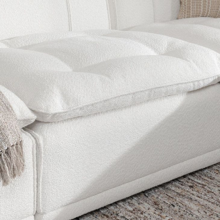 Haven White 3 Piece Modular Sectional with Ottoman