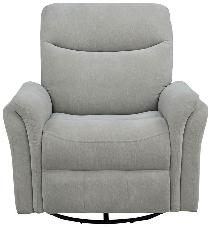 Adler Ivory Swivel Glider Power Recliner with USB Charging