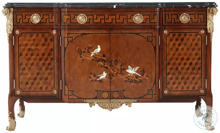 King's Aviary Light Cerejeira Decorative 3 Drawer Chest