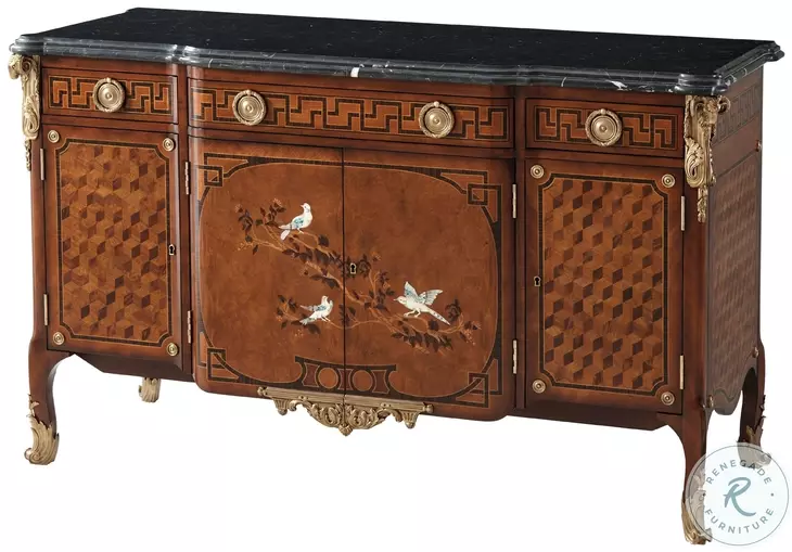 King's Aviary Light Cerejeira Decorative 3 Drawer Chest