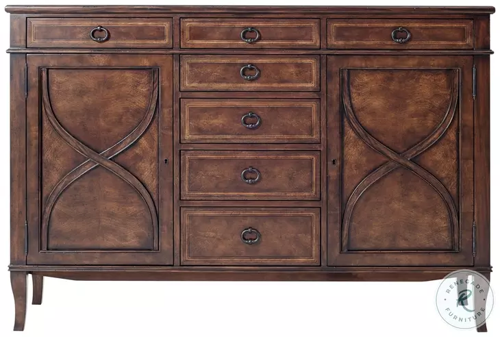 Villa Olmo Light Distressing 7 Drawer Buffet