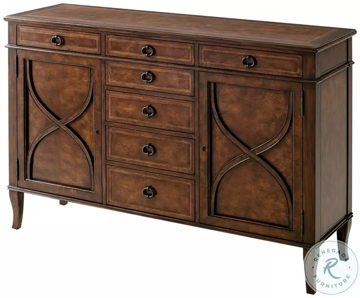 Villa Olmo Light Distressing 7 Drawer Buffet