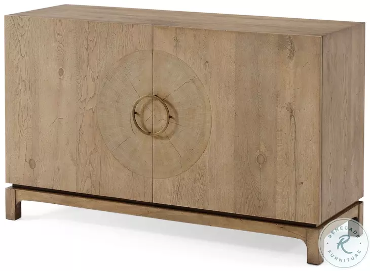 Sawyer Aged Oak Decorative 2 Shelves Chest