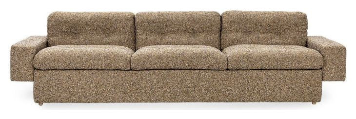 Lucca Yellow Honey 117" Sofa