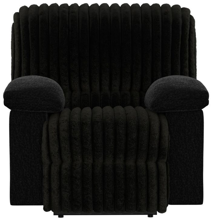 Comet Black Lay Flat Power Recliner with USB Charging