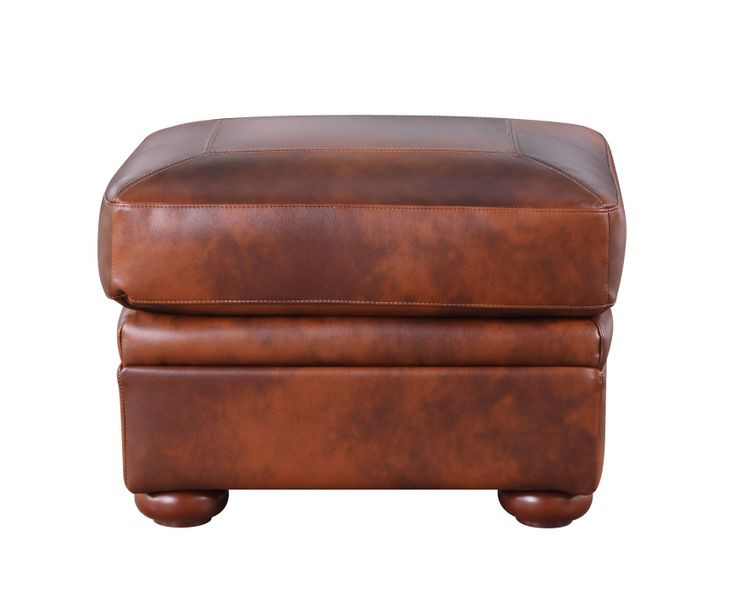 Arizona Marco Leather Upholstered Rectangular Ottoman