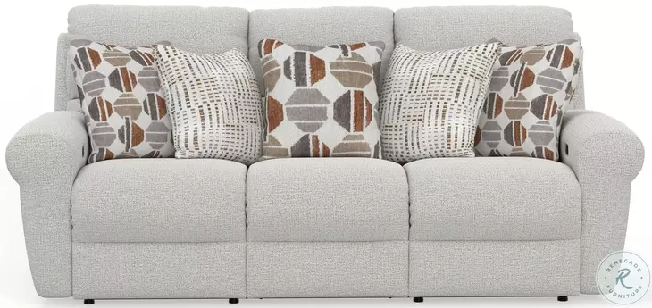 Kellen Ecru Lay Flat Power Reclining 86" Sofa with Zero Gravity