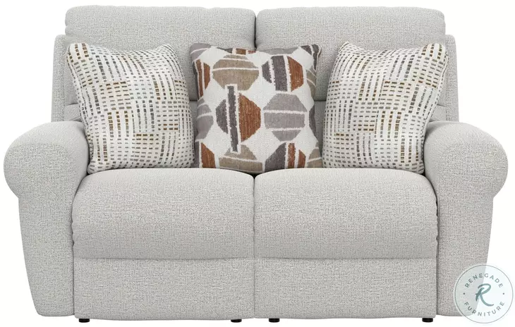 Kellen Ecru Lay Flat Power Reclining 63" Loveseat with Zero Gravity