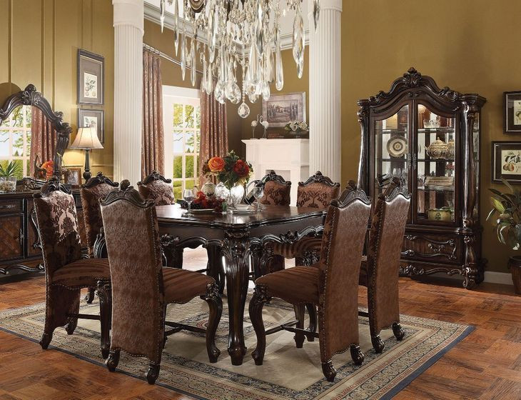 Versailles Cherry Oak 55" Square Counter Height Dining Room Set