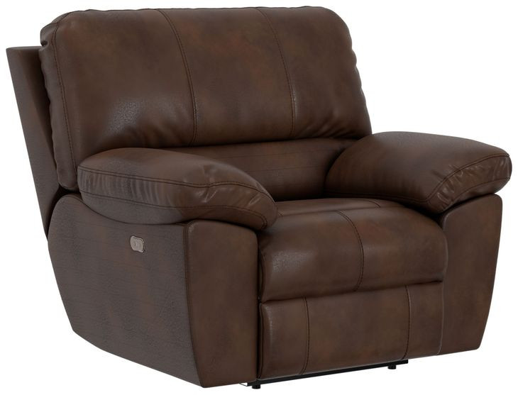 Stetson Walnut Lay Flat Power Recliner with USB Charging
