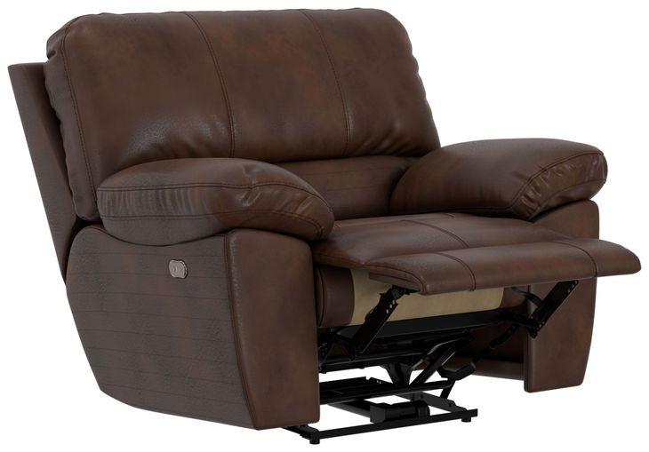 Stetson Walnut Lay Flat Power Reclining Living Room Set with USB Charging