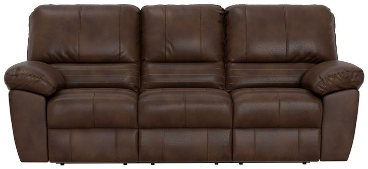 Stetson Walnut 91" Lay Flat Power Reclining Sofa with USB Charging