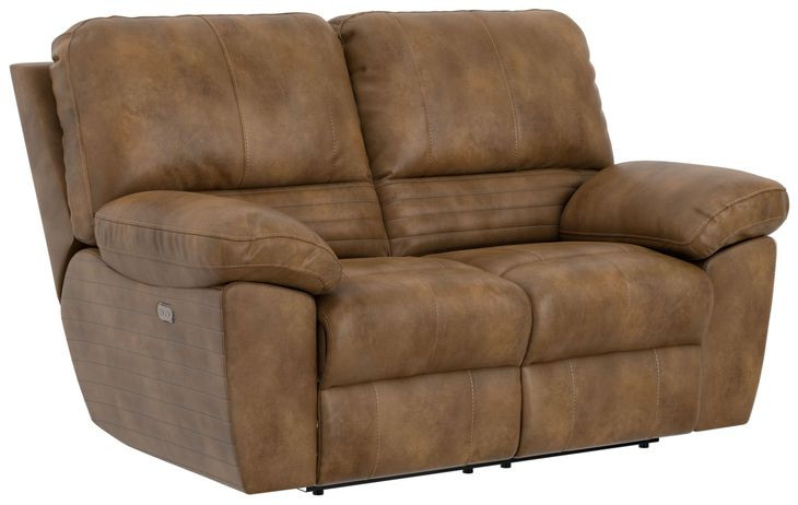 Stetson Canyon 65" Lay Flat Power Reclining Loveseat with USB Charging