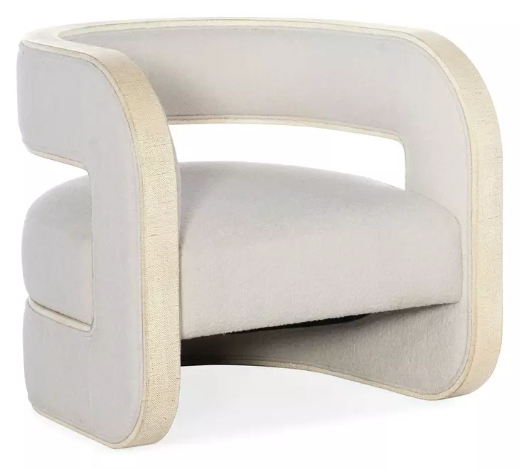 Cascade Lacquered Burlap Accent Chair