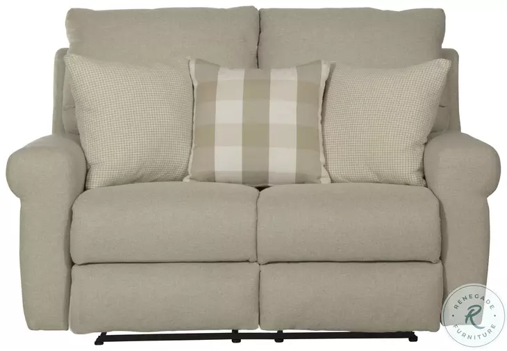 Westport Cement Lay Flat Power Reclining 61" Loveseat
