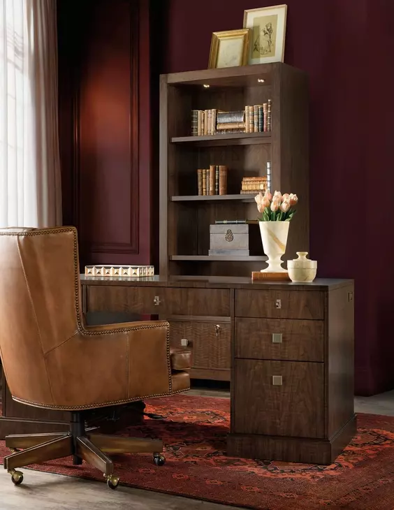 Archives Dark Brown 65" Executive Desk