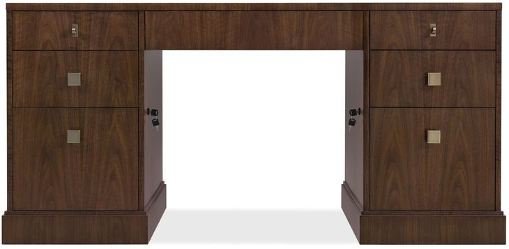 Archives Dark Brown 65" Executive Desk