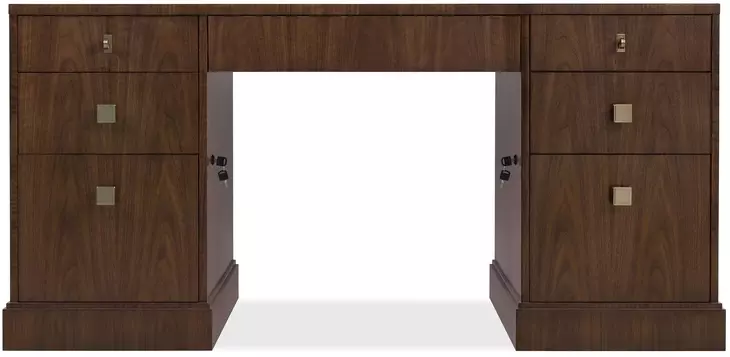 Archives Dark Brown 65" Executive Desk