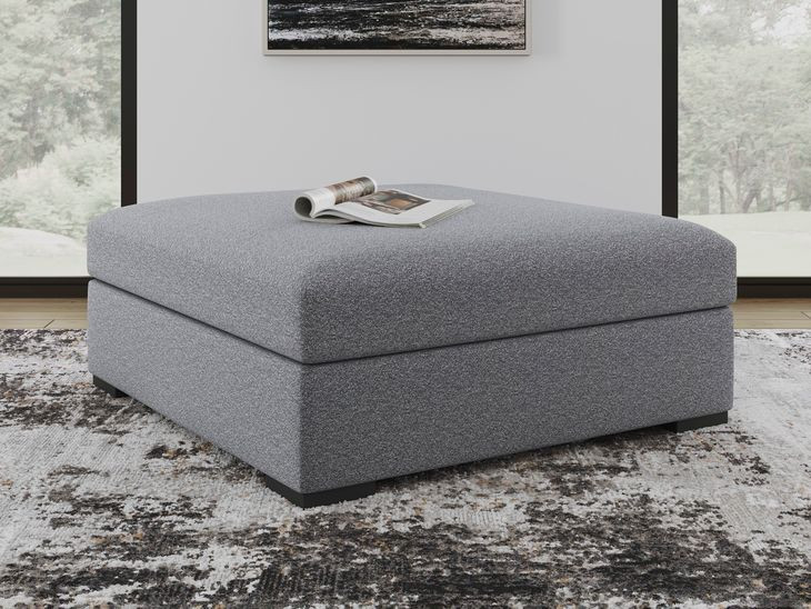 Bealton Salt and Pepper Oversized Accent Ottoman