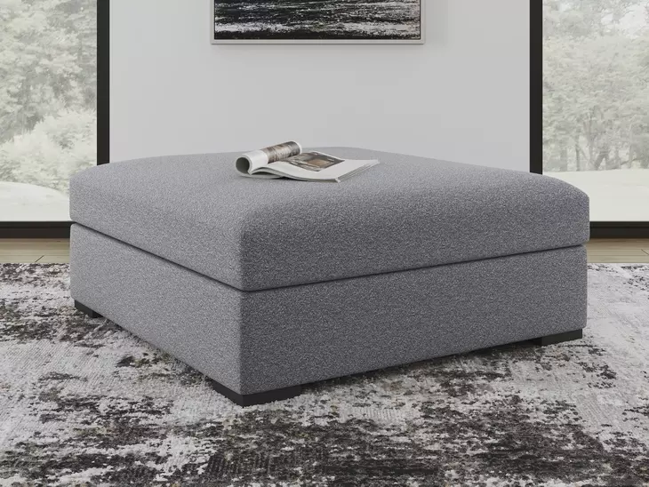 Bealton Salt and Pepper Oversized Accent Ottoman