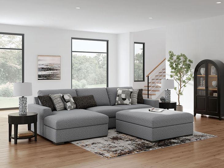 Bealton Salt and Pepper 3 Piece Sectional with LAF Chaise