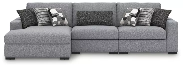 Bealton Salt and Pepper 3 Piece Sectional with LAF Chaise