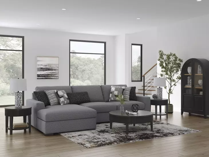 Bealton Salt and Pepper 3 Piece Sectional with LAF Chaise