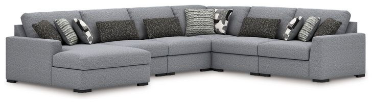 Bealton Salt and Pepper 6 Piece Sectional with LAF Chaise