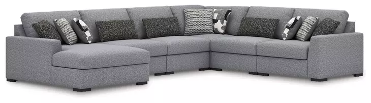 Bealton Salt and Pepper 6 Piece Sectional with LAF Chaise