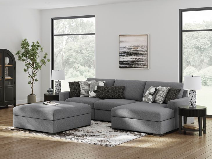 Bealton Salt and Pepper 3 Piece Sectional with RAF Chaise