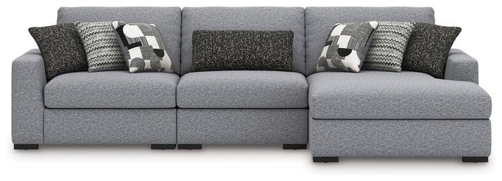 Bealton Salt and Pepper 3 Piece Sectional with RAF Chaise