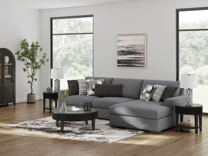 Bealton Salt and Pepper 3 Piece Sectional with RAF Chaise