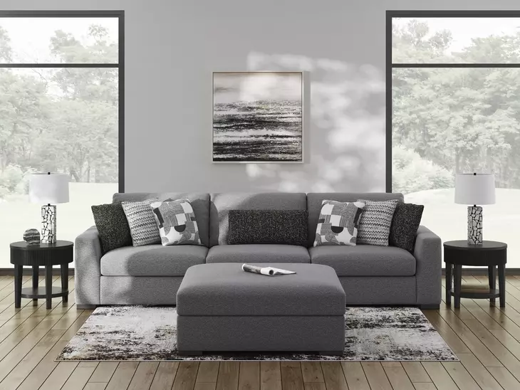 Bealton Salt and Pepper Modular 140" Sofa