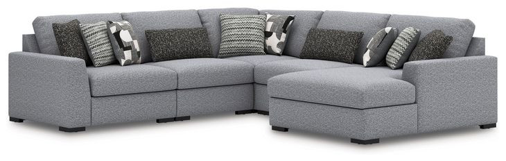 Bealton Salt and Pepper 5 Piece Sectional with RAF Chaise