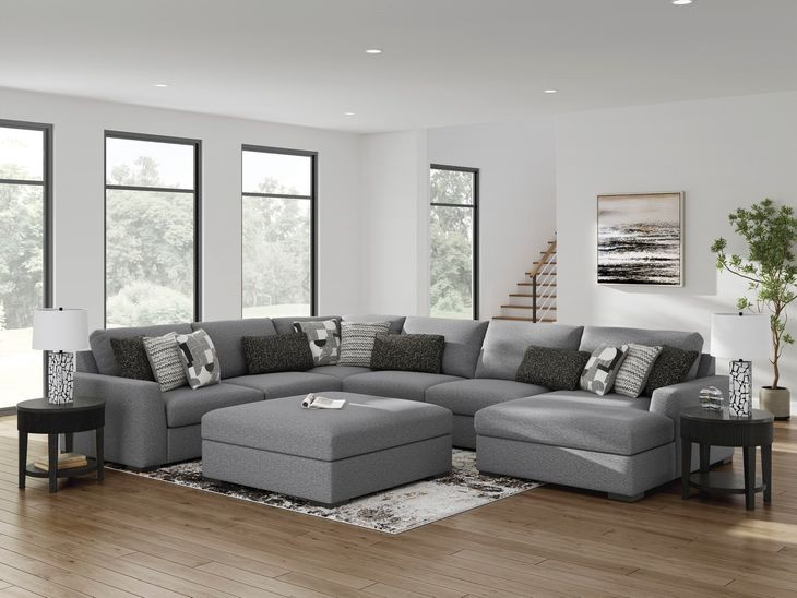 Bealton Salt and Pepper 6 Piece Sectional with RAF Chaise