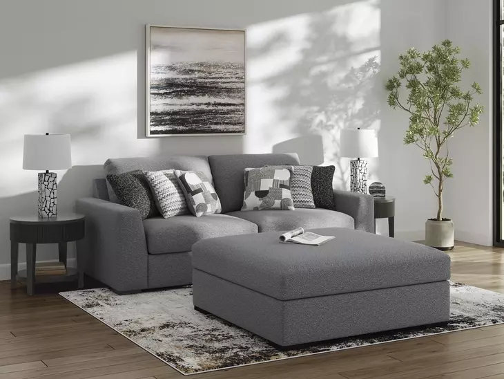 Bealton Salt and Pepper Modular 100" Loveseat